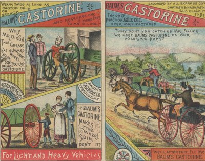 Annons för Baums Castorine, 1884 av American School