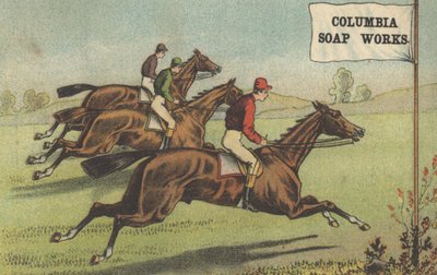 Annons för Columbia Soap Works, ca 1880 av American School