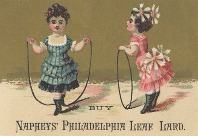 Annons för Naphys Philadelphia Leaf Lard, ca 1880 av American School