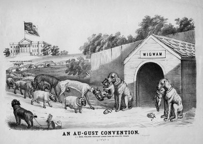 An August Convention, publicerad av J.L. Magee, Philadelphia, ca 1864 av American School