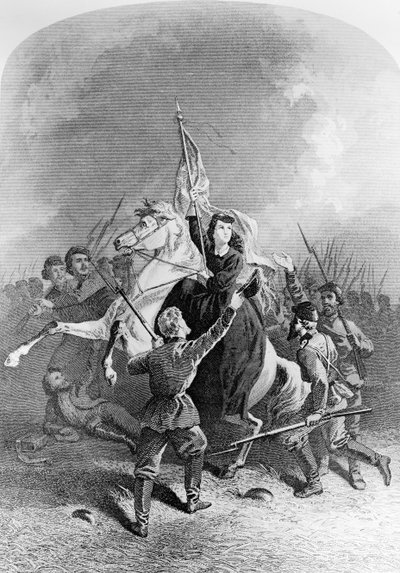 Annie Etheridge Hooks (1839-1913) illustration från Womens Work in the Civil War av American School
