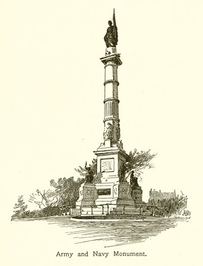 Armé- och marinmonument, Boston Common av American School