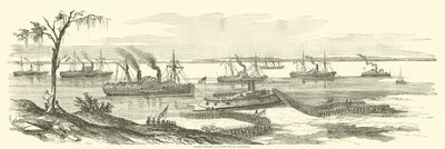 Banker landar i Baton Rouge, Louisiana, mars 1863 av American School