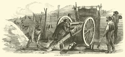 Batteri före Petersburg, juni 1864 av American School