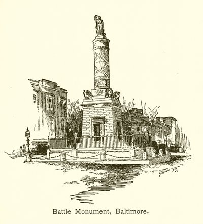 Battle Monument, Baltimore av American School