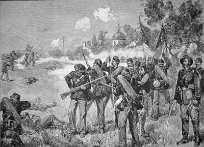 Slaget vid Gettysburg, på nära håll den första dagen av American School