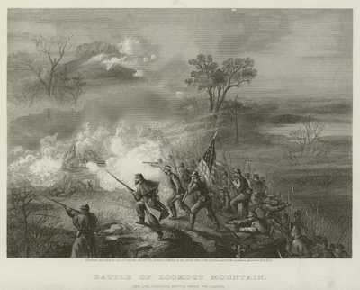 Slaget vid Lookout Mountain, 1863 av American School