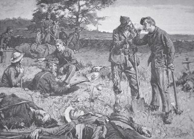 Mellan linjerna under vapenvila (litho) av American School