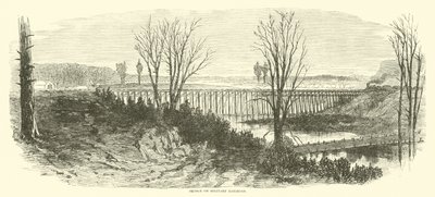 Bron över den militära järnvägen, mars 1865 av American School