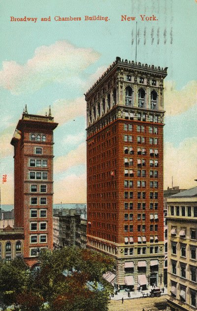 Broadway and Chambers Building, New York, ca 1900-09 av American School
