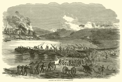 Bygger bron i Fredericksburg, december 1862 av American School