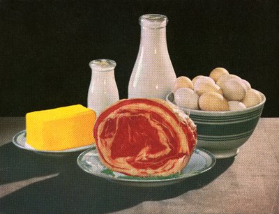 Smör, mjölk, ägg och nötkött av American School