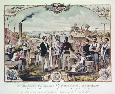 By Industry We Thrive, publicerad av Kimmel och Voigt, 1873 av American School