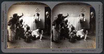 Av den heliga St. Patrick! Theres Brannigans spöke (stereograf) av American School