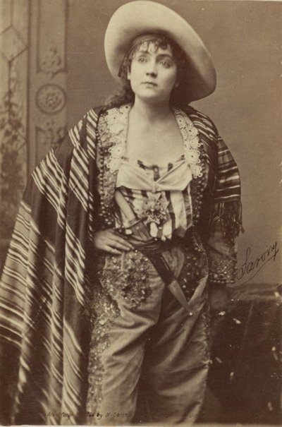 Skåpkortsbild av skådespelaren Adah Isaacs Menken av American School