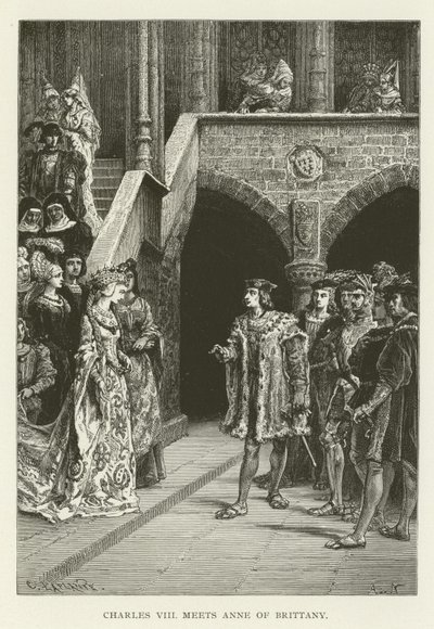 Karl VIII träffar Anne av Bretagne av American School