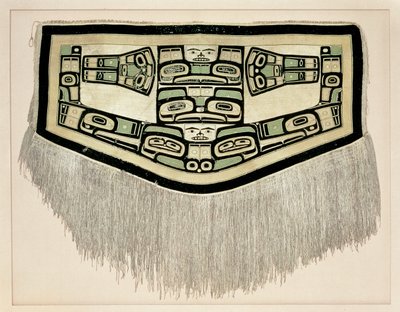 Chilkat Blanket, före 1832 (ull från bergsget och bark från gul cederträ) av American School