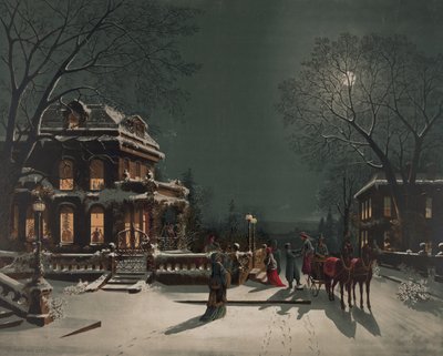 Julafton, c.1890 av American School