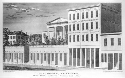 Cincinnati Post Office, Third Street, 1841 av American School