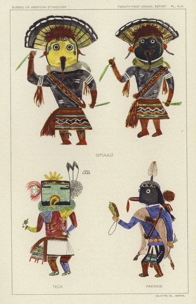 Citulilu, Teuk, Pakwabi (färglitografi) av American School