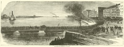 Konfederationer evakuerar Savannah, december 1864 av American School