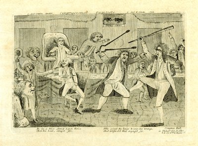 Congressional pugilists: Griswold och Lyon, i Congress Hall, Philadelphia, PA av American School