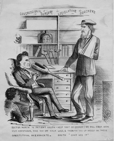 Kongresskirurgi: lagstiftande kvacksalveri, c.1866 av American School