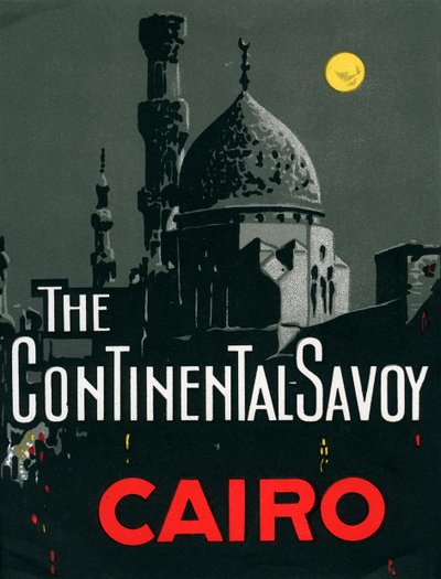 Continental Savoy Hotel i Kairo med moské av American School