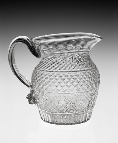 Gräddkanna, ca. 1820-1840 (blyglas) av American School