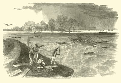 Spricka på Nedre Mississippi, 1862 av American School