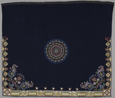 Dansfilt, Anishinabe, Dakota, ca 1840-50 (ull, siden och pärlor) av American School
