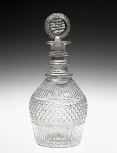 Karaff och propp, c. 1820-1840 (icke blyglas) av American School