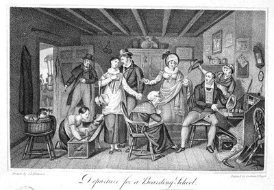 Avresa till en internatskola, från Analectic Magazine, v.2., 1820 av American School
