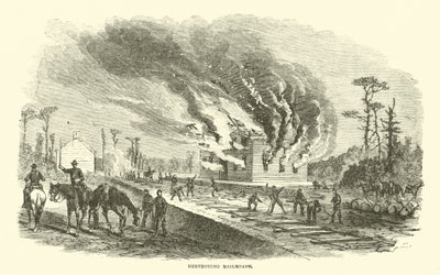 Förstörande av järnvägar, april 1863 av American School