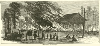 Förstörelse av Millen Junction, november 1864 av American School