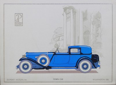 DuPont Motor Cars: Town Car, 1921 av American School