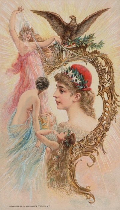 Örn och nymfer, 1892 av American School