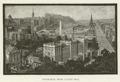 Edinburgh, från Calton Hill av American School