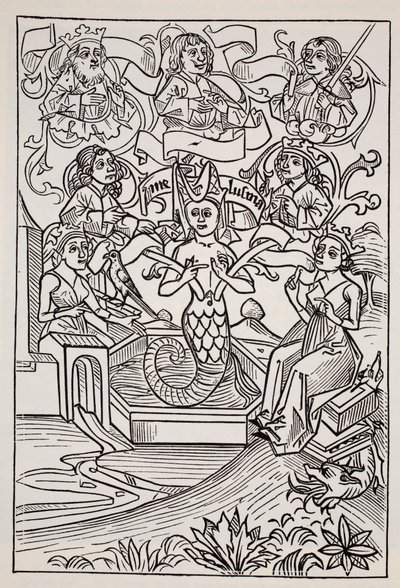 Fay Melusine, från The World Guide to Gnomes, Fairies, Alves and Other Little People av Thomas Keightley (1789-1872) Publicerad 1880 av American School