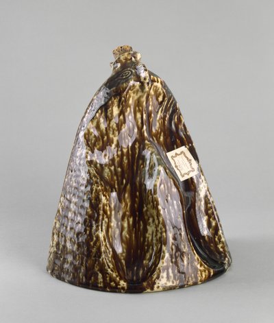 Fotvärmare, ca. 1847-1858 (rockingham-glaserat lergods) av American School