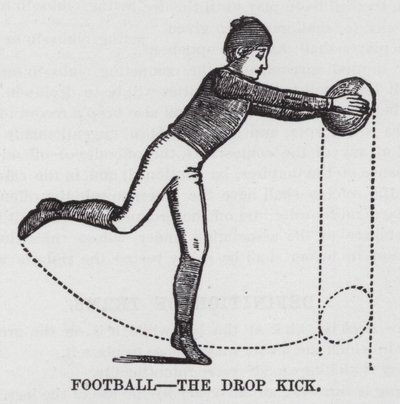 Football, the Drop Kick (gravyr) av American School