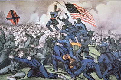 Fort Wagner stormades av 54:e Massachusetts (färgade) regementet av American School