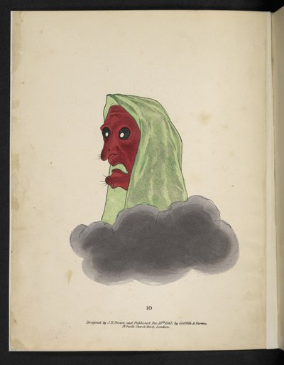 Frontispice, A red faced spectre, från 