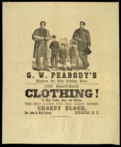 G.W. Peabodys Kingston One Price Clothing House av American School