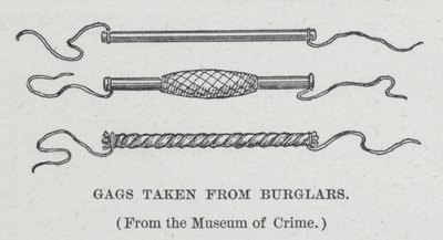 Gags tagna från inbrottstjuvar (litho) av American School