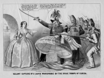 Galant fångst av en damgarderob av Floridas modiga trupper, publicerad av J.L. Magee, Philadelphia, ca. 1861 av American School