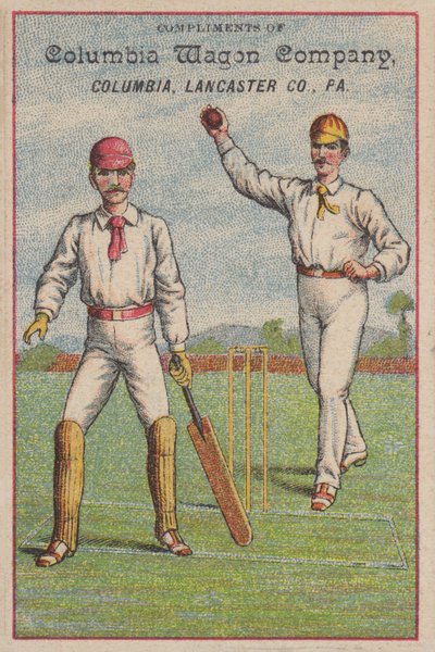 Spel cricket (chromolitho) av American School