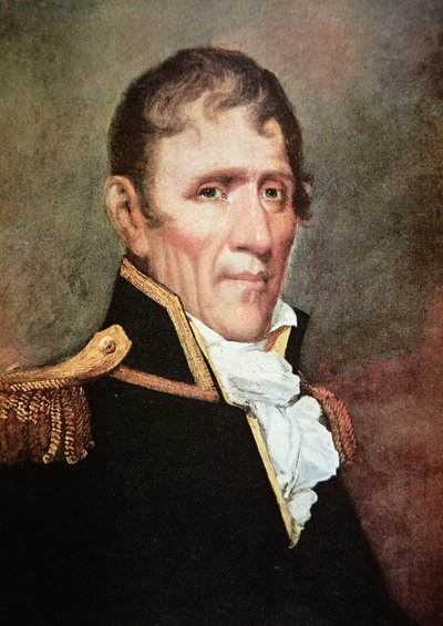 General Andrew Jackson (färg litho) av American School