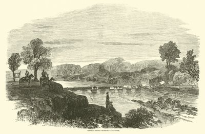 General Banks som korsar Cane River, april 1864 av American School