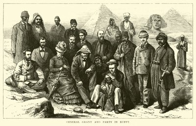 General Grant och parti i Egypten av American School